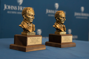Two JHAA award statues