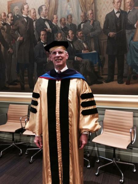 JHAA President at the Doctoral Hooding Ceremony